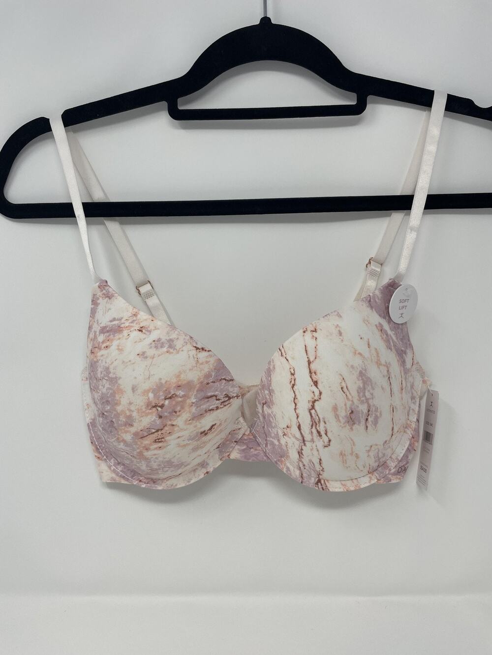 Danskin Bra Womens 34C Pink T-Shirt Bra Tie Dye Molded Soft Lift Intimates
